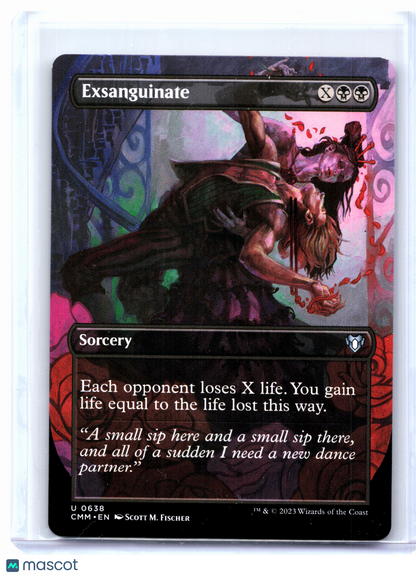 2023 Magic: TG—Exsanguinate (Borderless) #638 Commander Masters—Uncommon Nonfoil