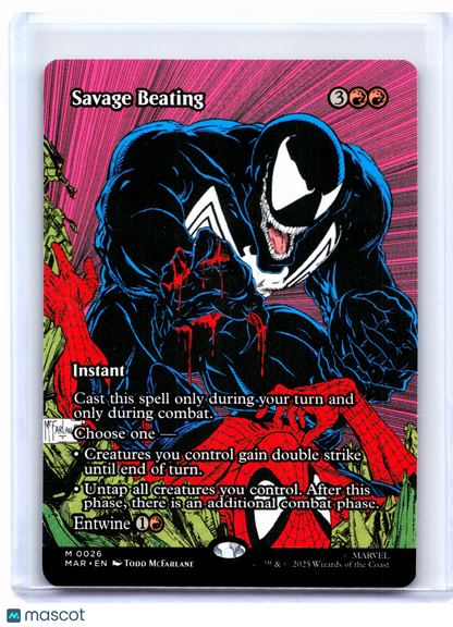 2025 Magic: TG—Savage Beating (Borderless) #0026 MAR—Mythic Nonfoil