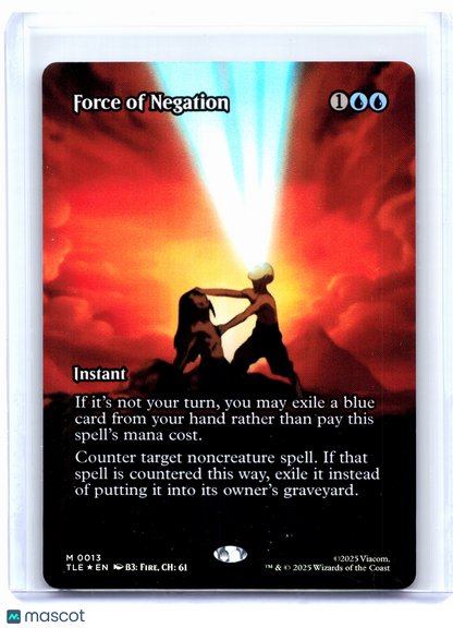 2025 Magic: The Gathering—Force of Negation (Borderless) #0013 TLE—Mythic Foil