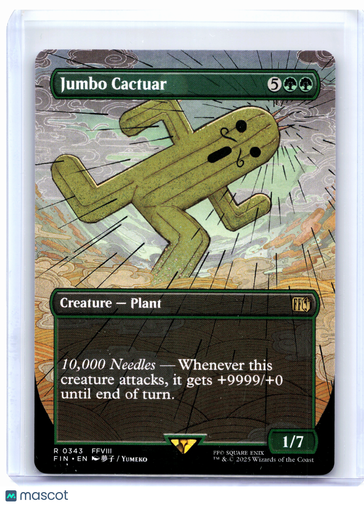 2025 Magic: TG—Jumbo Cactuar (Borderless) #0343 FINAL FANTASY—Rare Nonfoil