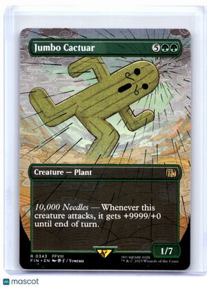 2025 Magic: TG—Jumbo Cactuar (Borderless) #0343 FINAL FANTASY—Rare Nonfoil