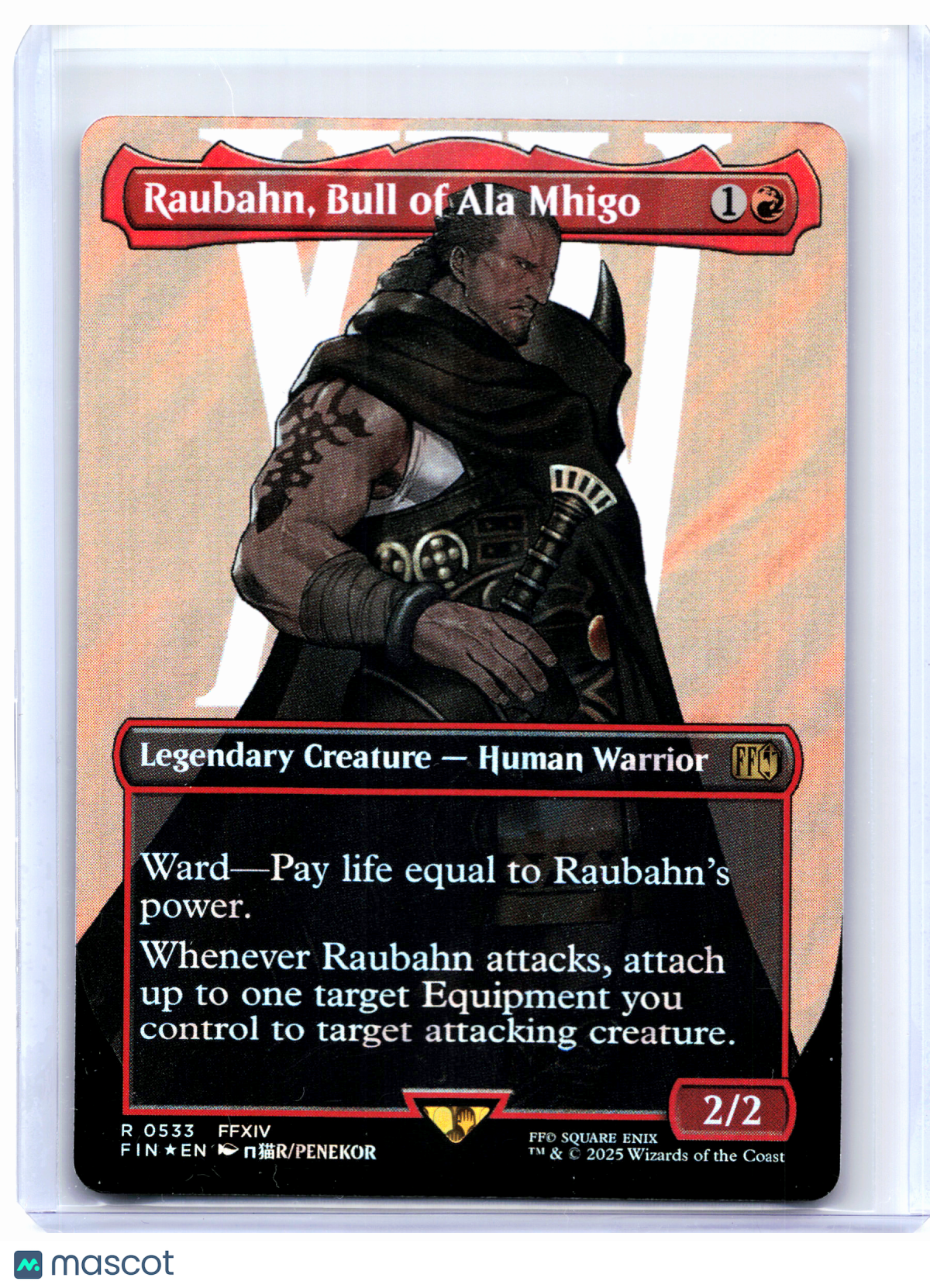 2025 Magic: TG—Raubahn, Bull of Ala Mhigo (Borderless) #0533 FIN—Rare Surge Foil