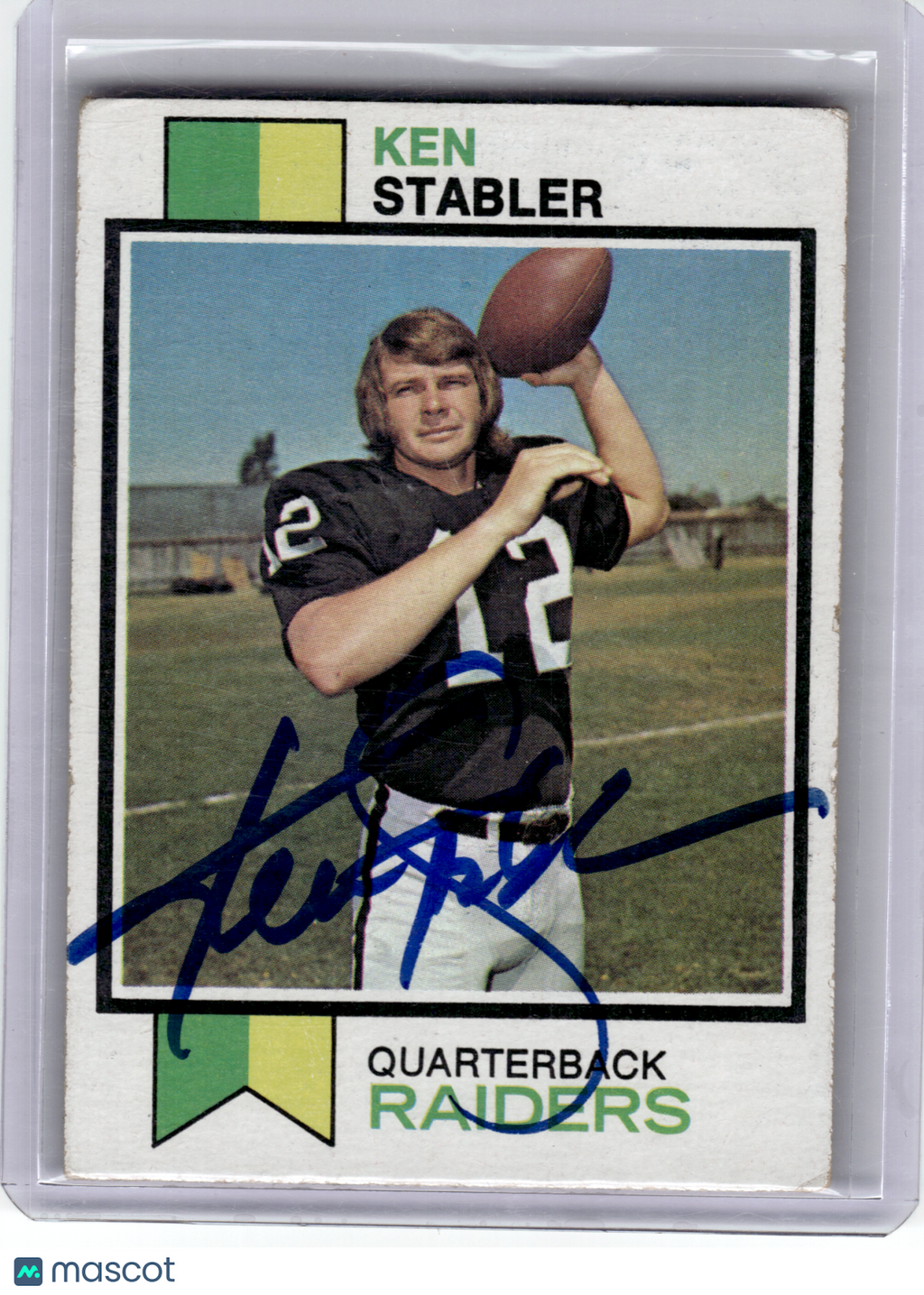 1973 Topps Topps Football—Ken Stabler #487 —Very Good