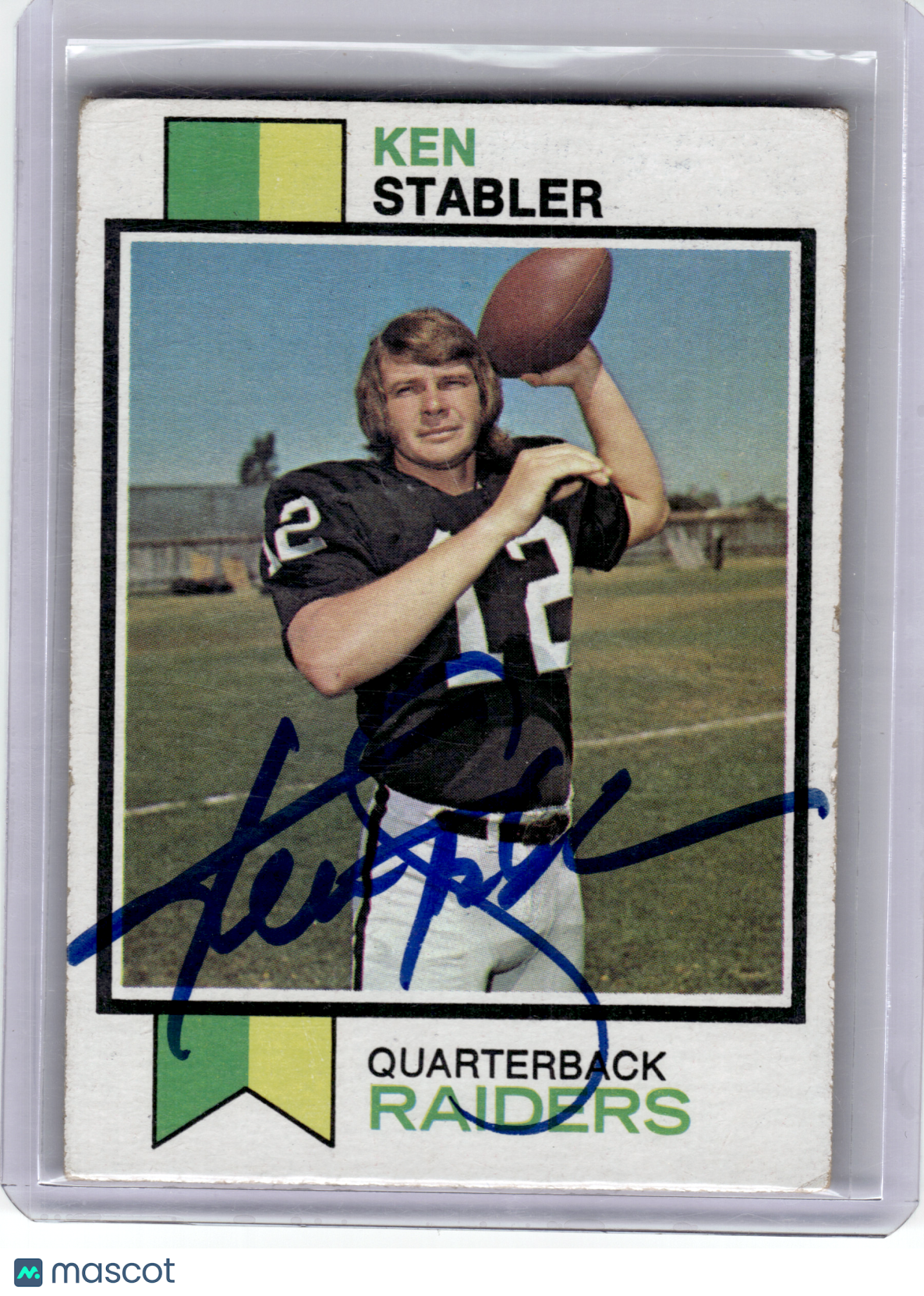 1973 Topps Topps Football—Ken Stabler #487 —Very Good
