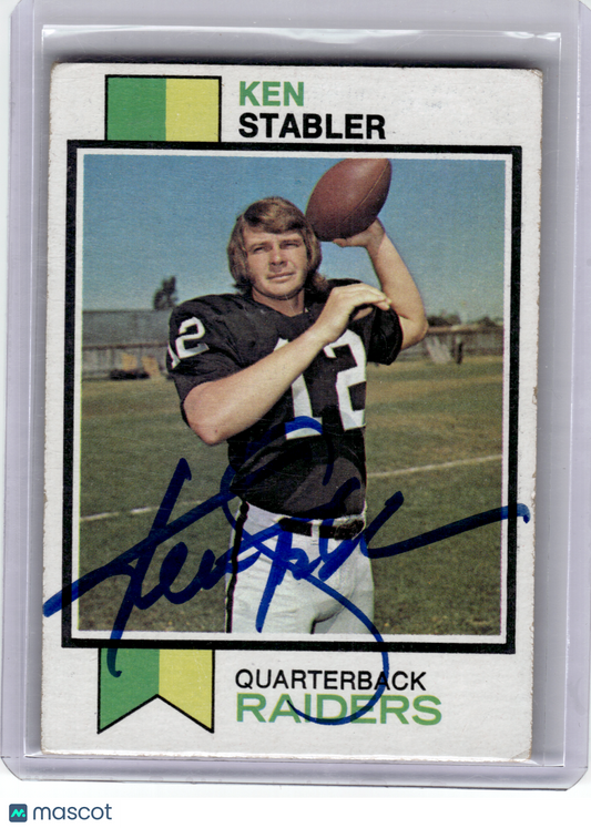 1973 Topps Topps Football—Ken Stabler #487 —Very Good
