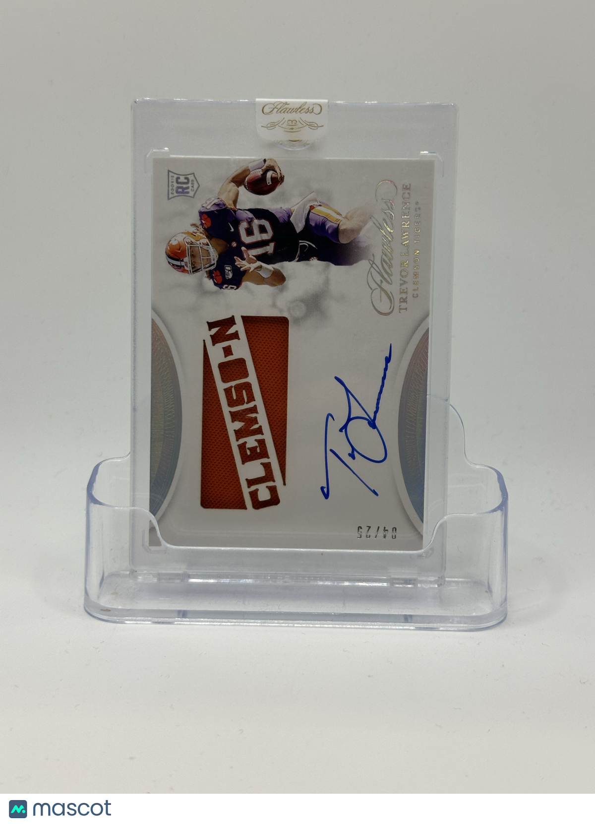 2021 Panini Flawless Collegiate Football—Trevor Lawrence #FTS-TL Patch