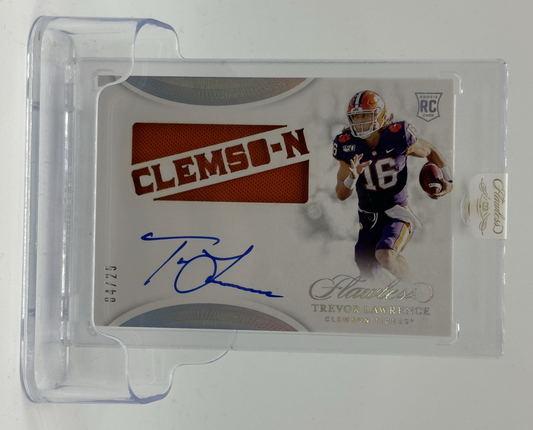 2021 Panini Flawless Collegiate Football—Trevor Lawrence #FTS-TL Patch