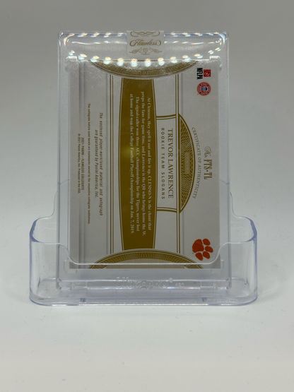 2021 Panini Flawless Collegiate Football—Trevor Lawrence #FTS-TL Patch