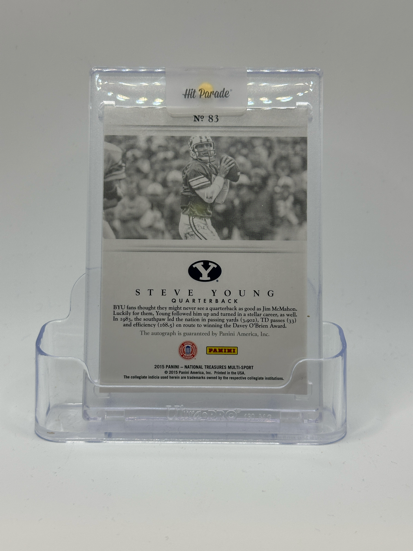 2015 Panini National Treasures Multi-Sport Sign. Football—Steve Young #83 2/5