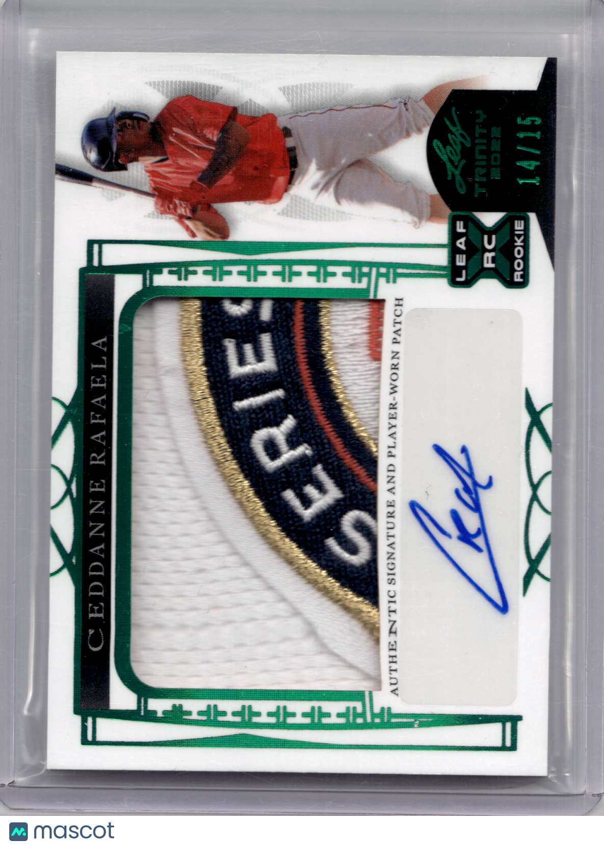 2022 Leaf Trinity Baseball—Ceddanne Rafaela #PA-CR1 RC 14/15—Near Mint or Better