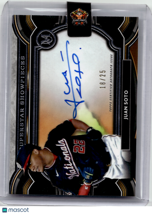 2021 Topps Museum Collection Superstar Showpieces Baseball—Juan Soto SS-JS 18/25