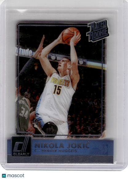 2021 Panini Clearly Donruss Basketball—Nikola Jokić #3 —Near Mint or Better