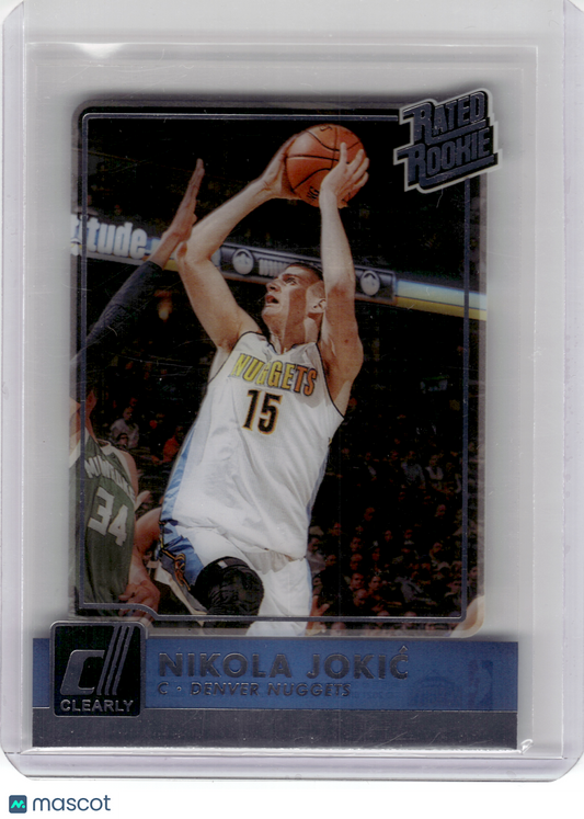 2021 Panini Clearly Donruss Basketball—Nikola Jokić #3 —Near Mint or Better
