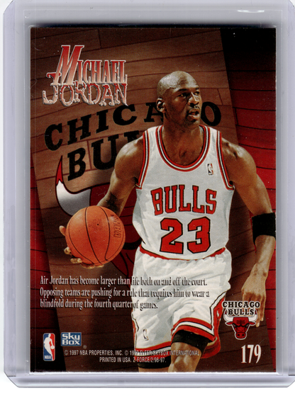 1997 SkyBox Z-Force Z-Men Basketball—Michael Jordan #179