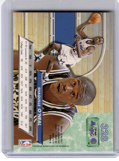 1993 Fleer Ultra Basketball—Shaquille O'Neal #328