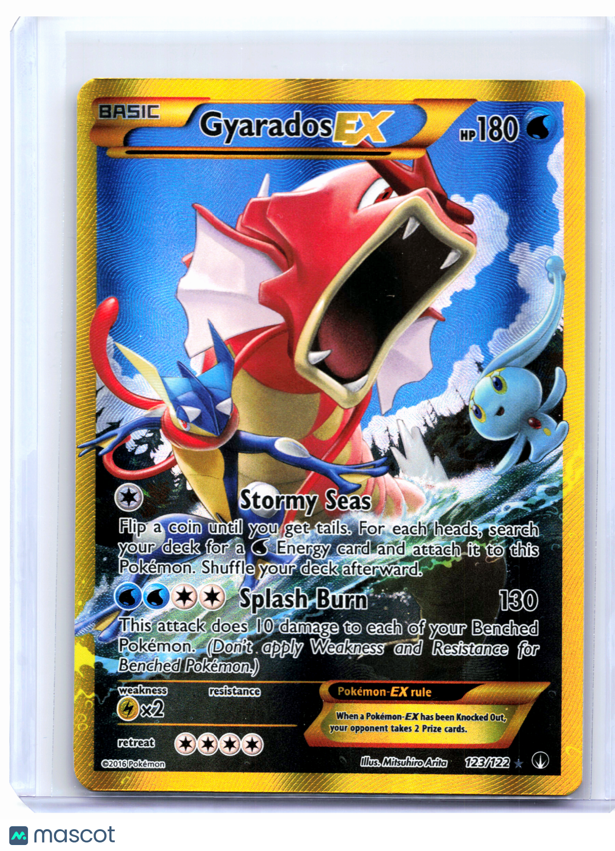 2016 Pokemon—Gyarados EX (Secret) #123/122 BREAKpoint—Secret Rare Holo [LP]