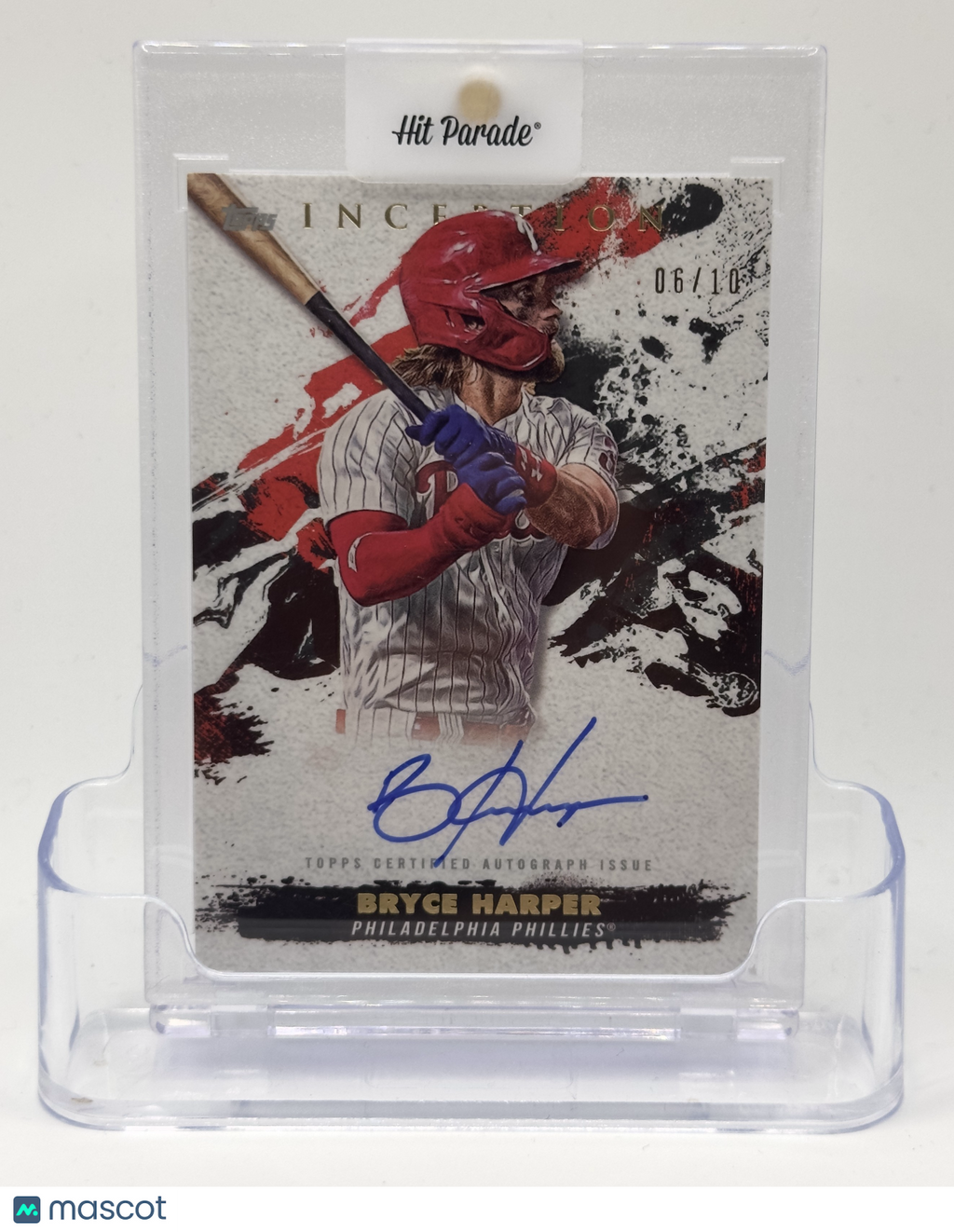 2021 Topps Inception Baseball—Bryce Harper #SPIA-BH 06/10—Near Mint or Better