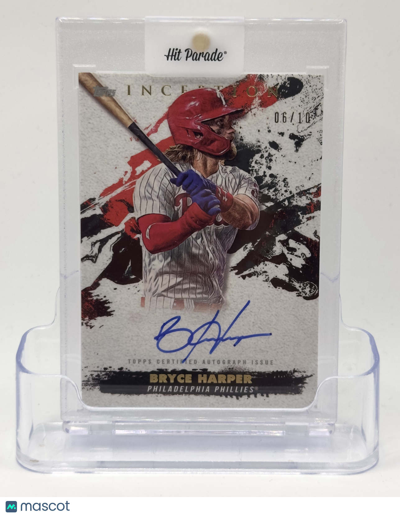 2021 Topps Inception Baseball—Bryce Harper #SPIA-BH 06/10—Near Mint or Better