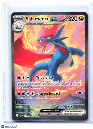 2025 Pokemon—Salamence ex #187/159 Journey Together—Special Illustration Rare