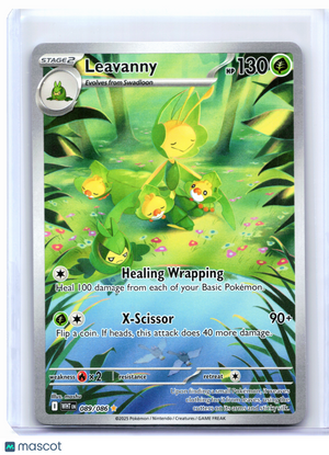 2025 Pokemon—Leavanny #089/086 White Flare—Illustration Rare Holo