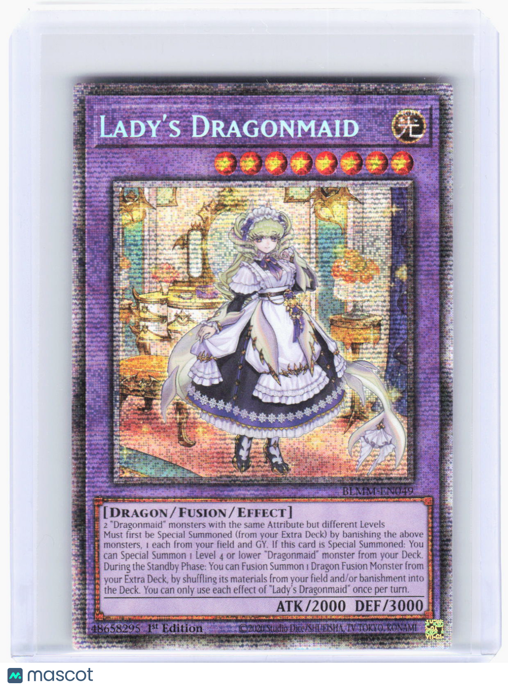 2025 YuGiOh!—Lady's Dragonmaid (Starlight Rare)#BLMM-EN049 (BLMM)—SR Foil 1st Ed