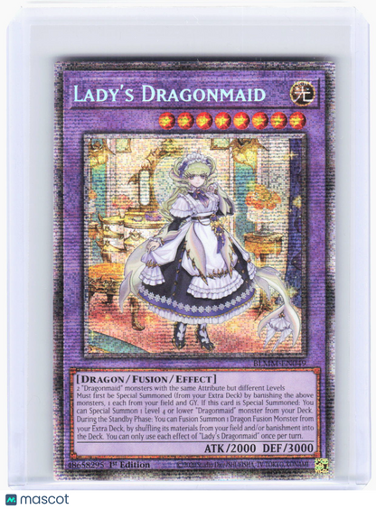2025 YuGiOh!—Lady's Dragonmaid (Starlight Rare)#BLMM-EN049 (BLMM)—SR Foil 1st Ed