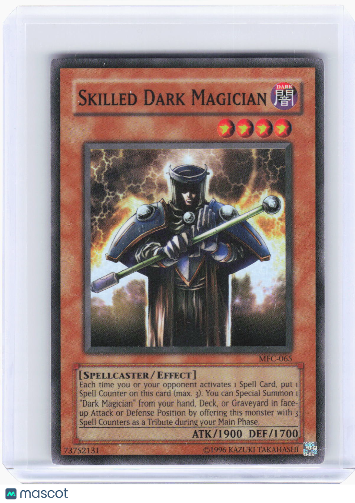 2003 YuGiOh!—Skilled Dark Magician #MFC-065 Magician's Force—SR Foil (LP)