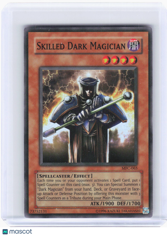 2003 YuGiOh!—Skilled Dark Magician #MFC-065 Magician's Force—SR Foil (LP)
