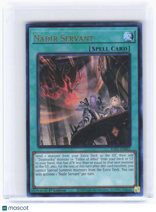 2023 YuGiOh!—Nadir Servant (PCR) #RA01-EN062 (RA01)—PCR Foil 1st Ed