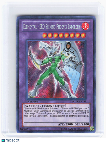 2011 YuGiOh!—Elemental HERO Shining Phoenix Enforcer #LCGX-EN139—SR Foil (LP)1st