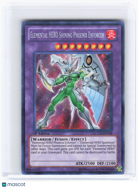 2011 YuGiOh!—Elemental HERO Shining Phoenix Enforcer #LCGX-EN139—SR Foil (LP)1st