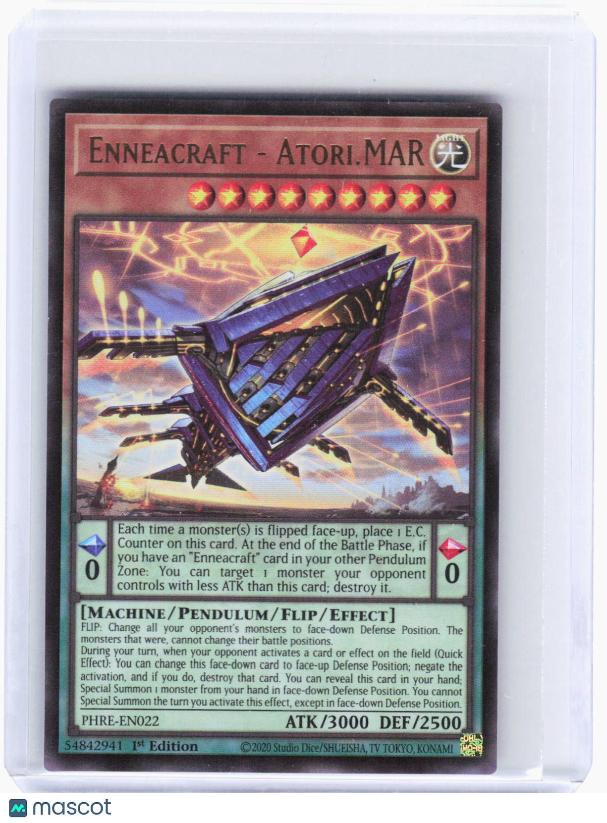 2020 Yu-Gi-Oh! TCG—Enneacraft - Atori.MAR #PHRE-EN022 (PHRE)—CR Foil (LP) 1st Ed
