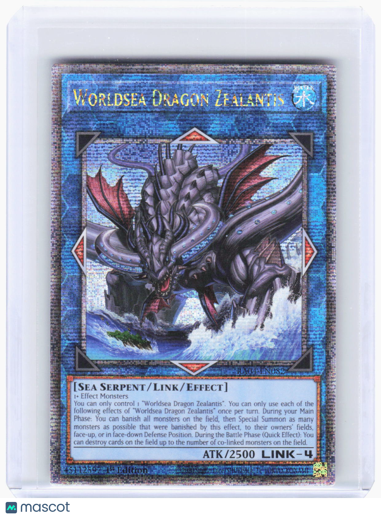 2025 YuGiOh!—Worldsea Dragon Zealantis #RA04-EN082 (RA04)—QCSR Foil (LP) 1st Ed