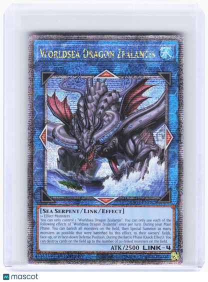2025 YuGiOh!—Worldsea Dragon Zealantis #RA04-EN082 (RA04)—QCSR Foil (LP) 1st Ed