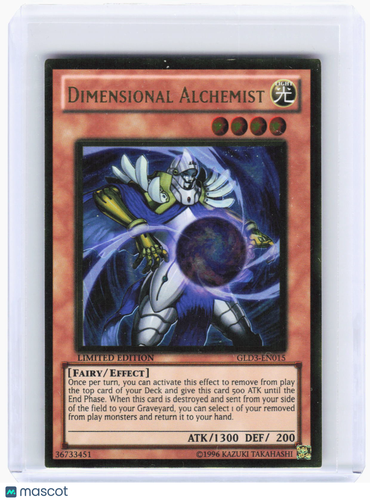 2010 YuGiOh!—Dimensional Alchemist #GLD3-EN015 Gold Series 3—GR Foil LE (MP)