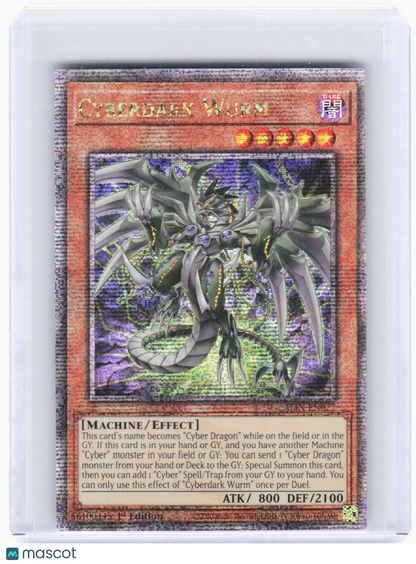 2021 YuGiOh!—Cyberdark Wurm #ALIN-EN027 Alliance Insight—QCSR Foil 1st Ed