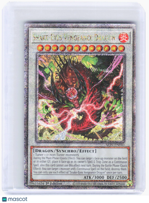 2025 YuGiOh!—Snake-Eyes Vengeance Dragon #ALIN-EN040 (ALIN)—QCSR Foil 1st Ed