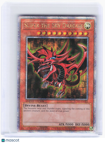 2010 YuGiOh!—Slifer the Sky Dragon #LC01-EN002 (LC01)—QCSR Foil (MP) LE