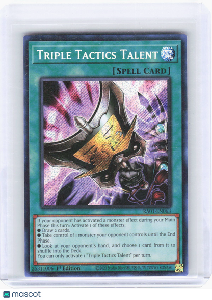 2023 YuGiOh!—Triple Tactics Talent #RA01-EN063 (RA01)—PSR Foil 1st Ed