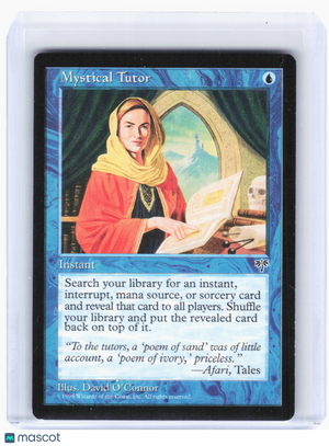 1996 Magic: The Gathering—Mystical Tutor #80 Mirage—Uncommon Nonfoil [MP]