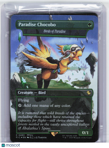 2025 MTG—Paradise Chocobo (Borderless) #483 FIC—Promo Foil (Sealed)