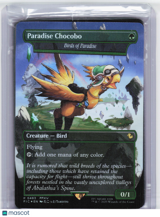 2025 MTG—Paradise Chocobo (Borderless) #483 FIC—Promo Foil (Sealed)