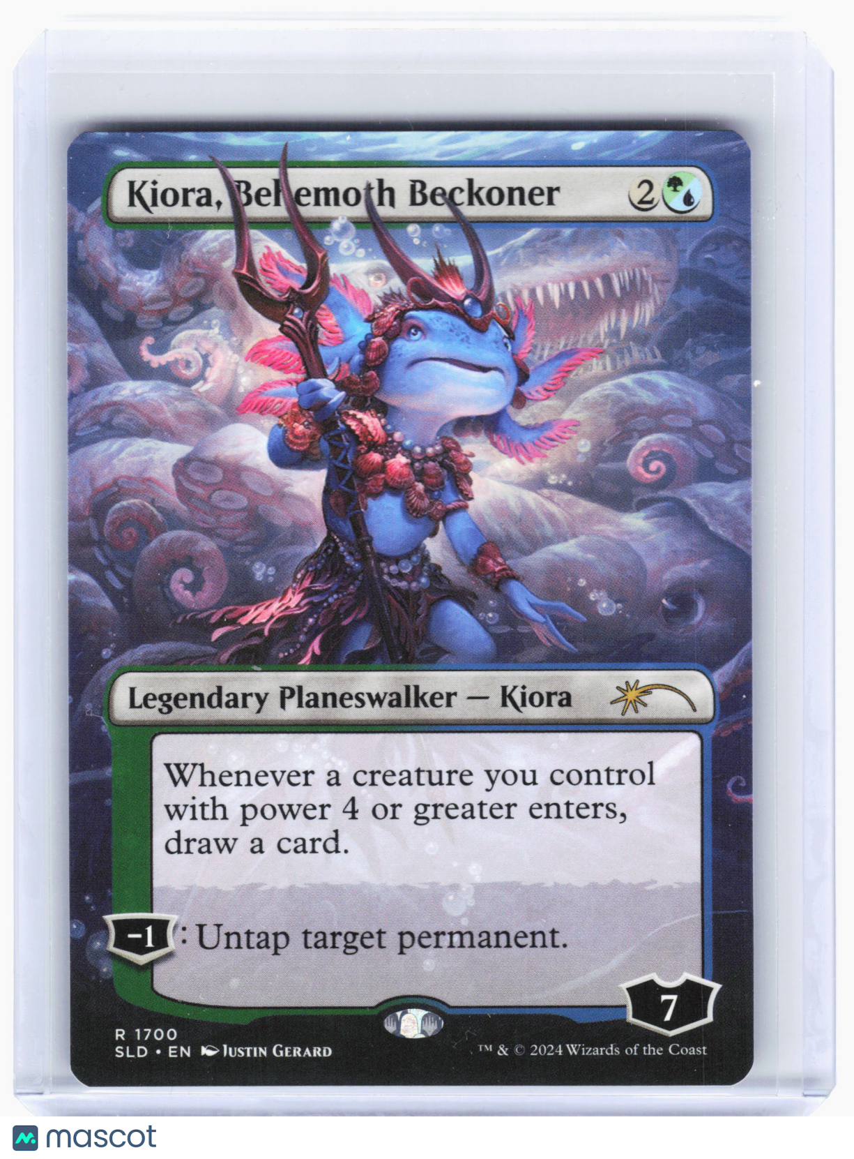 2024 Magic: TG—Kiora, Behemoth Beckoner (Borderless) #1700 SLD—Rare Nonfoil