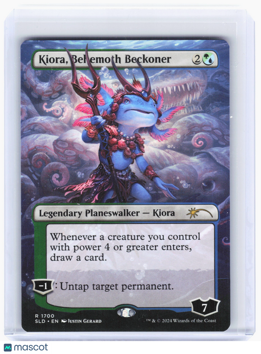 2024 Magic: TG—Kiora, Behemoth Beckoner (Borderless) #1700 SLD—Rare Nonfoil