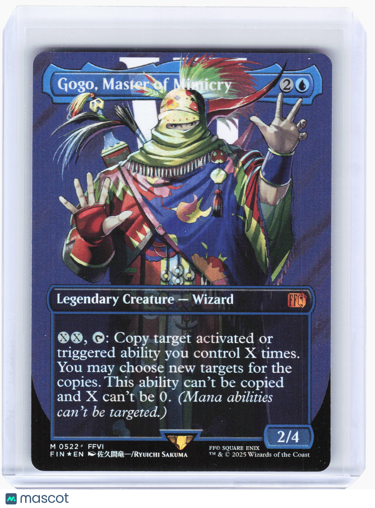 2025 Magic: TG—Gogo, Master of Mimicry (Borderless) #522 FIN—Mythic Surge Foil
