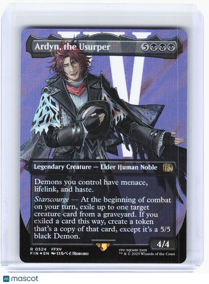 2025 Magic: TG—Ardyn, the Usurper (Borderless) #524 FIN—Rare Surge Foil