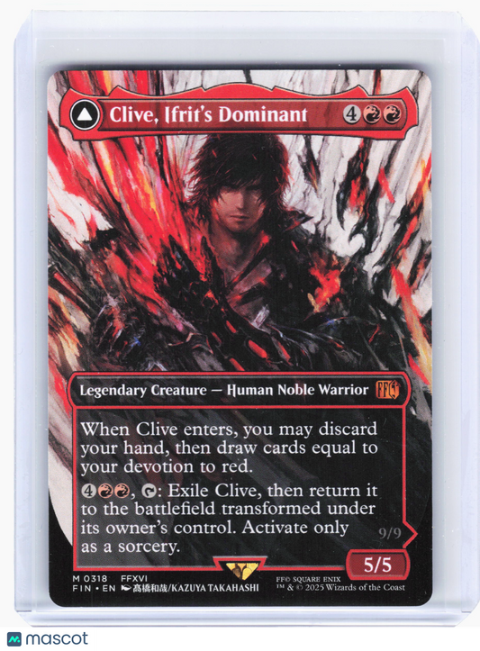2025 Magic: TG—Clive, Ifrit's Dominant (Borderless) #318 FIN—Mythic Nonfoil