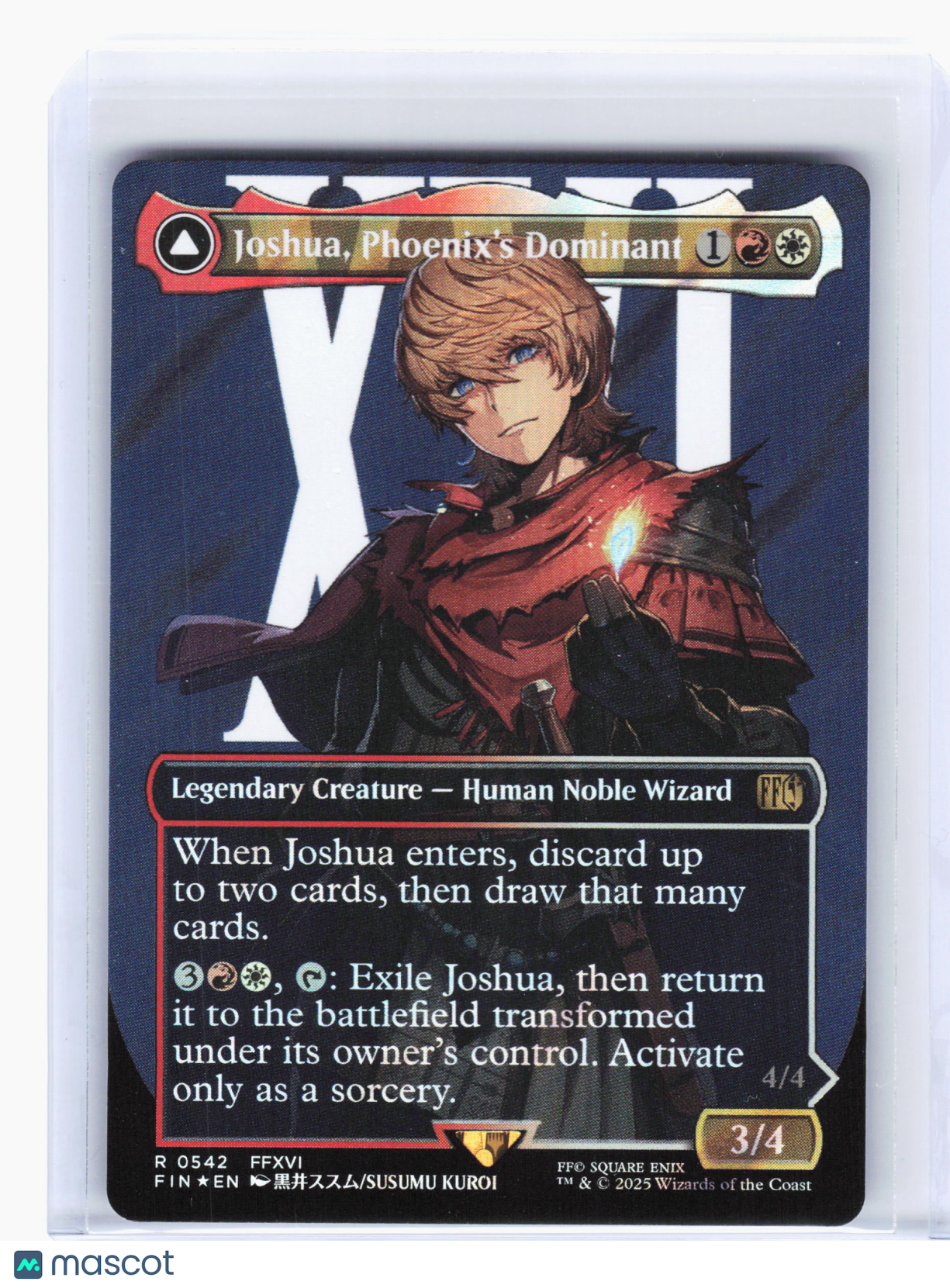 2025 Magic: TG—Joshua, Phoenix's Dominant (Borderless) #542 FIN—Rare Surge Foil