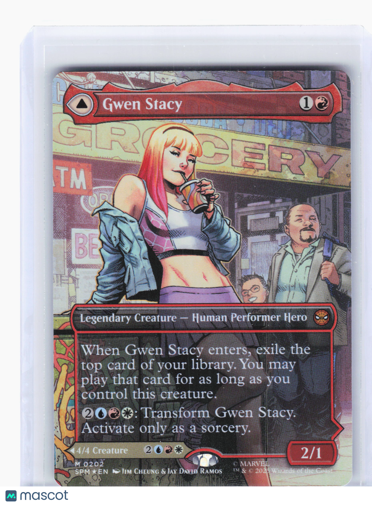 2025 Magic: TG—Gwen Stacy // Ghost-Spider (Borderless) #202 SPM—Mythic Foil