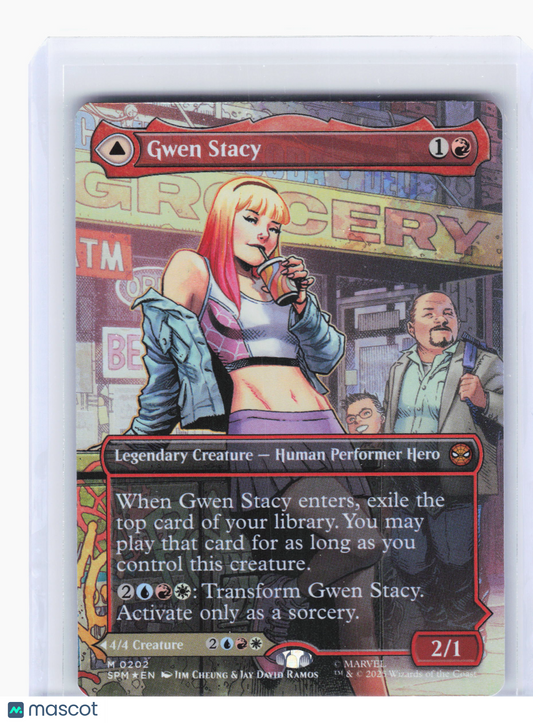2025 Magic: TG—Gwen Stacy // Ghost-Spider (Borderless) #202 SPM—Mythic Foil